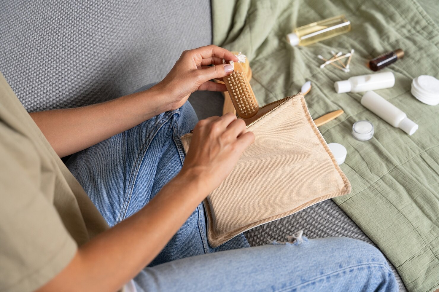high angle woman using toilet bag 23 2149764800